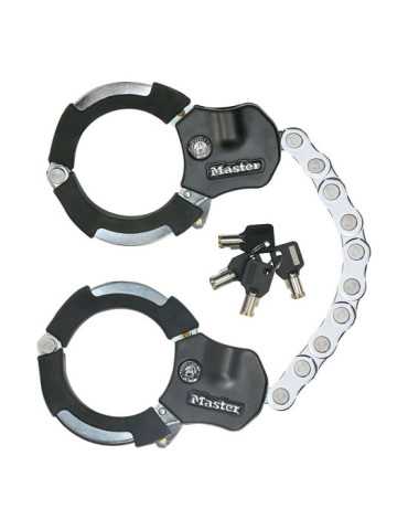 Esposas de Acero, Bike Security, con 9 Eslabones, Blister MASTER LOCK