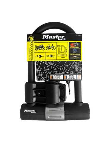 Candado en u con Asa de Acero Cementado, Antirrobo, con Llave MASTER LOCK
