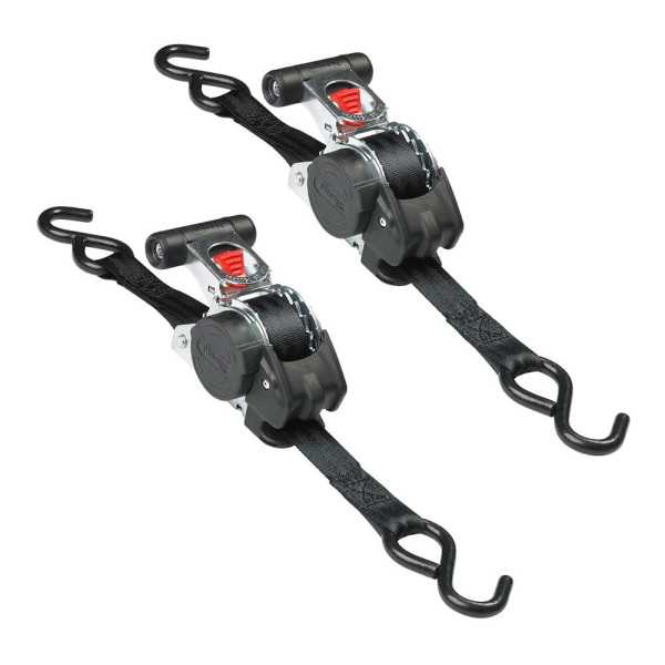 Correas Retráctiles con Trinquete y Ganchos S, 25 mm x 3 m, 2 uds MASTER LOCK