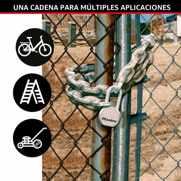 Cadena de Acero Cementado con Recubrimiento de Vinilo Ø8 mm x 1 m, Blister MASTER LOCK