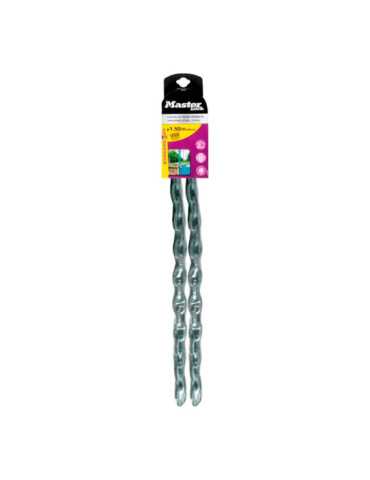 Cadena de Acero Cementado con Recubrimiento de Vinilo Ø8 mm x 1,5 m, Blister MASTER LOCK 2