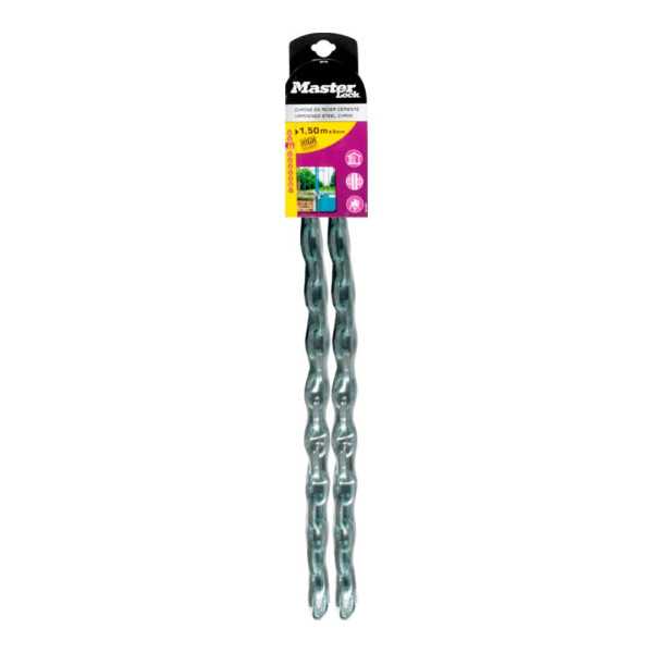 Cadena de Acero Cementado con Recubrimiento de Vinilo Ø8 mm x 1,5 m, Blister MASTER LOCK