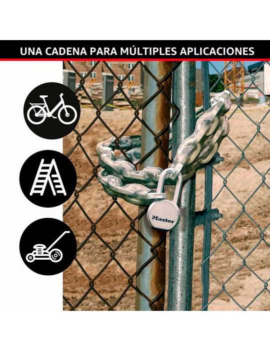Cadena de Acero Cementado con Recubrimiento de Vinilo Ø8 mm x 1,5 m, Blister MASTER LOCK