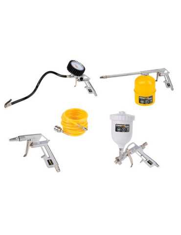 Accesorios Compresor Básico, Juego 5 Piezas POWERPLUS