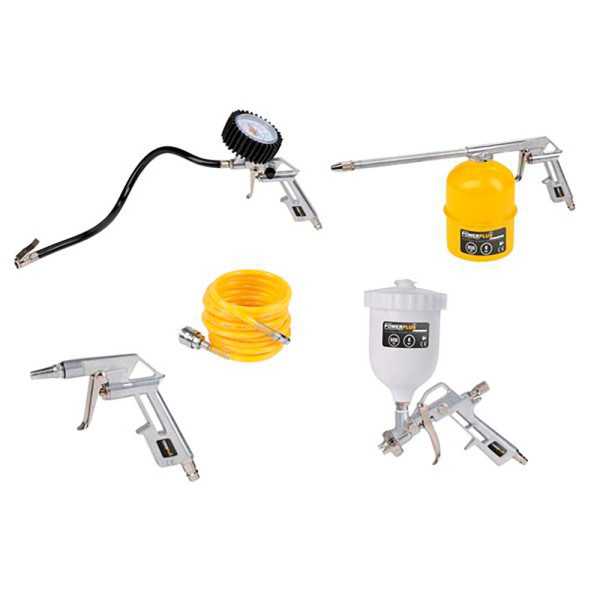 Accesorios Compresor Básico, Juego 5 Piezas POWERPLUS