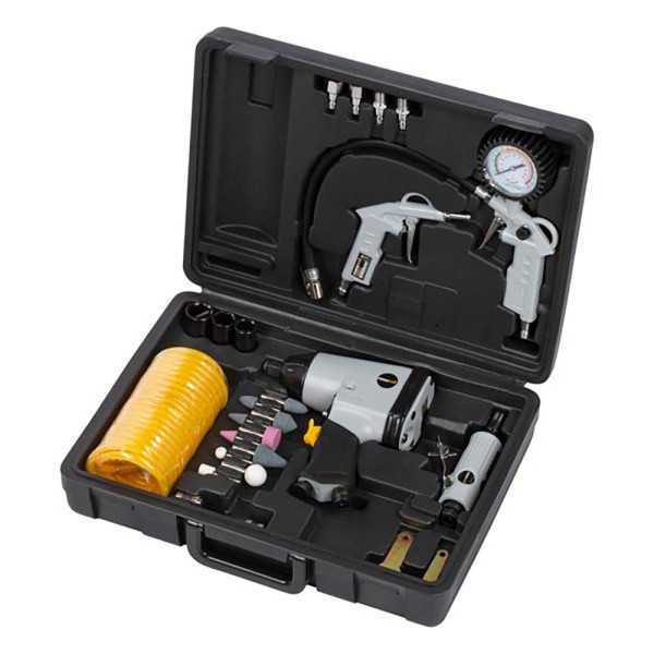 Kit Herramientas Neumáticas, Juego 25 Piezas POWERPLUS