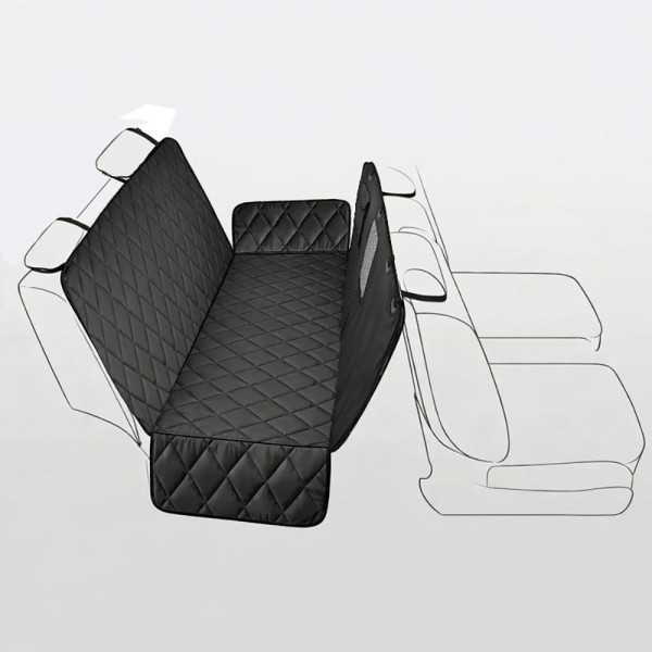 Protector para Asiento de Coche, Enganche Cinturón y Separador para Mascotas NK