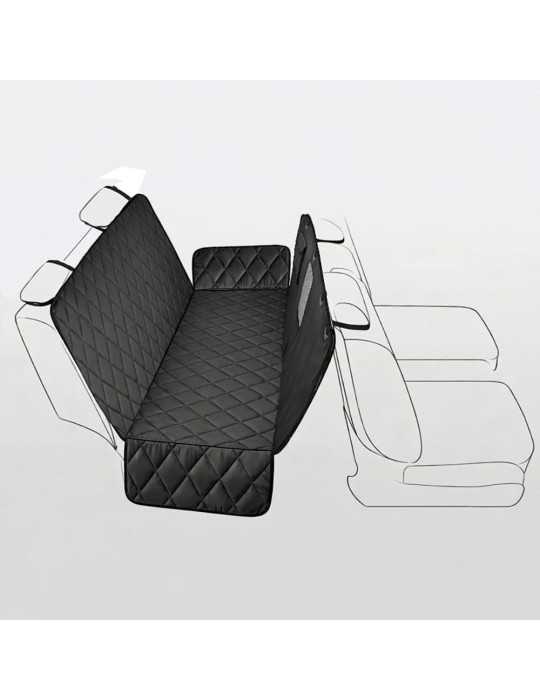 Protector para Asiento de Coche, Enganche Cinturón y Separador para Mascotas NK
