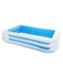 Piscina Hinchable Rectangular PVC con 2 Cámaras de Aire, Depuradora No Incluida, 262 x 175 x 56 cm INTEX
