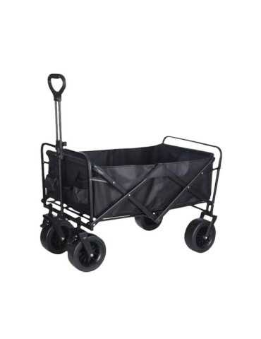 Carro Plegable de Transporte 200 l / 75 kg, Color Negro FULMO