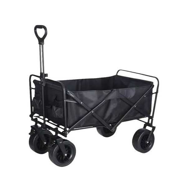 Carro Plegable de Transporte 200 l / 75 kg, Color Negro FULMO