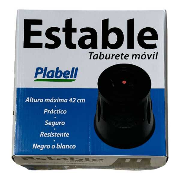 Taburete Estable Movil, Negro PLABELL