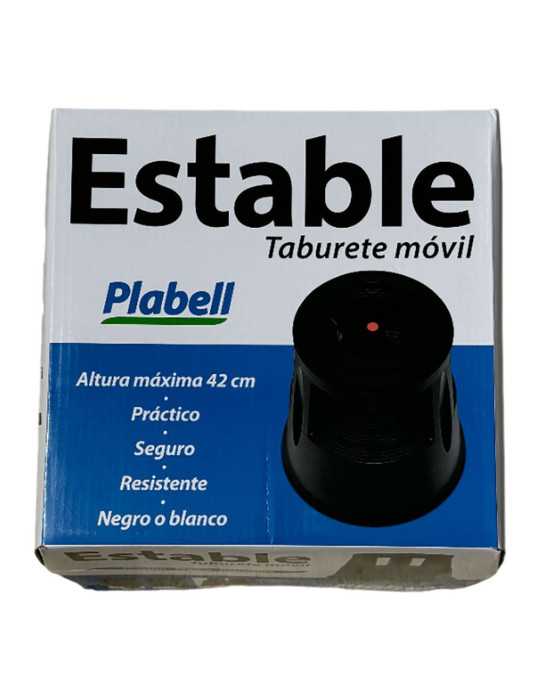 Taburete Estable Movil, Negro PLABELL