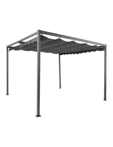 Pérgola para Exterior Color Antracita 3 x 3 x 2,20 m