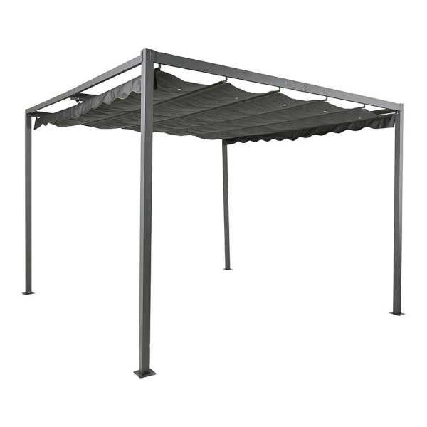 Pérgola para Exterior Color Antracita 3 x 3 x 2,20 m