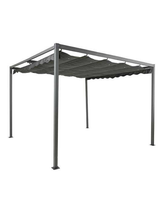 Pérgola para Exterior Color Antracita 3 x 3 x 2,20 m