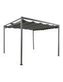 Pérgola para Exterior Color Antracita 3 x 3 x 2,20 m