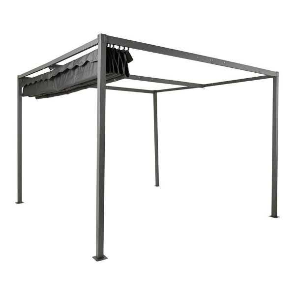 Pérgola para Exterior Color Antracita 3 x 3 x 2,20 m