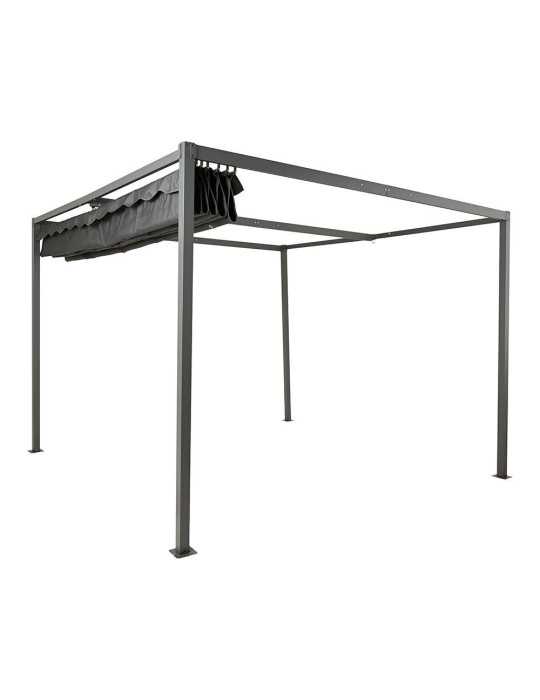 Pérgola para Exterior Color Antracita 3 x 3 x 2,20 m