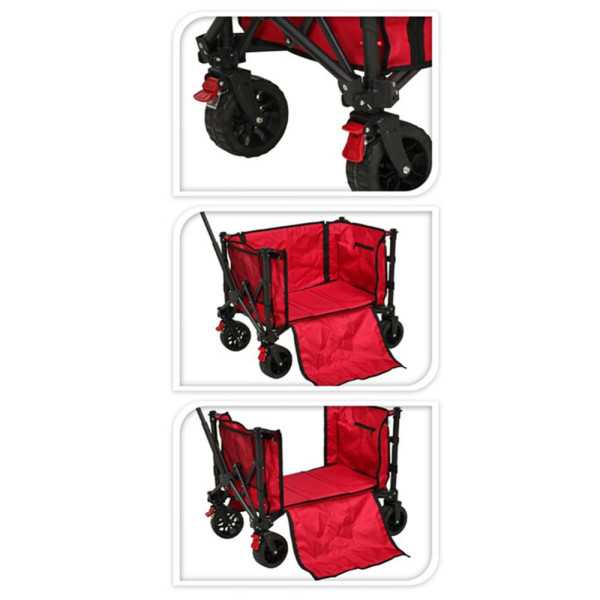 Carro Plegable 70 Kg, Rojo OUTFIT