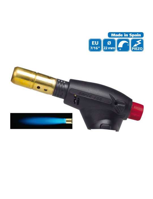 Pack Soplete Segofire Piezo + 3 Botellas. Multigas 300 600ml SUPER EGO