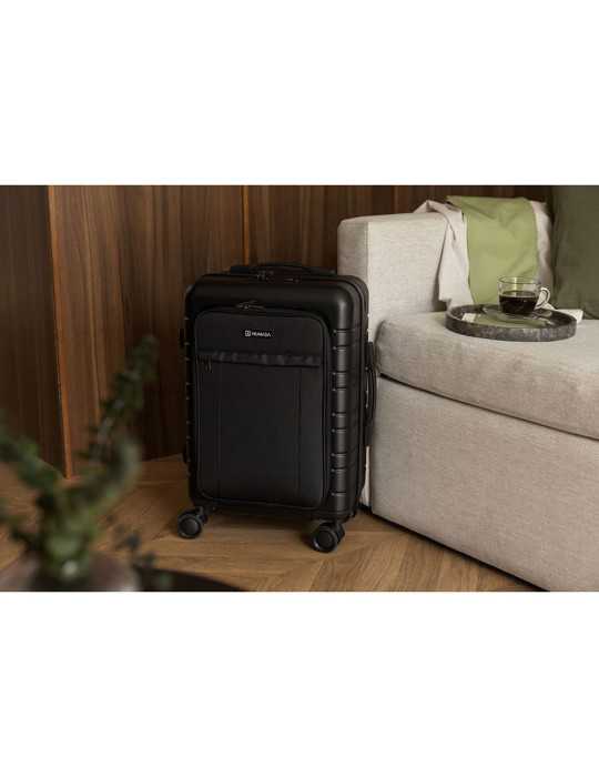Maleta 38l de Cabina T21 Negra Rigida Business 55x35,5x23,5cm 1200608 NUMADA