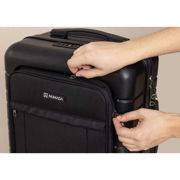 Maleta 38l de Cabina T21 Negra Rigida Business 55x35,5x23,5cm 1200608 NUMADA