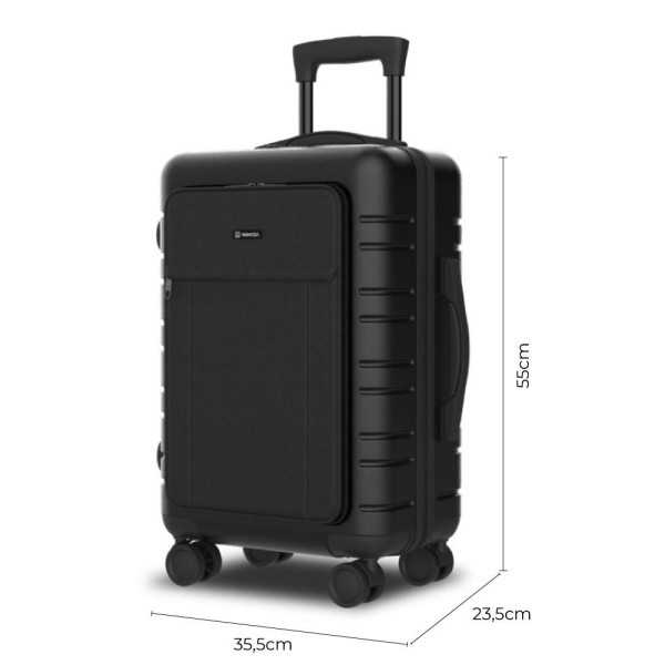 Maleta 38l de Cabina T21 Negra Rigida Business 55x35,5x23,5cm 1200608 NUMADA
