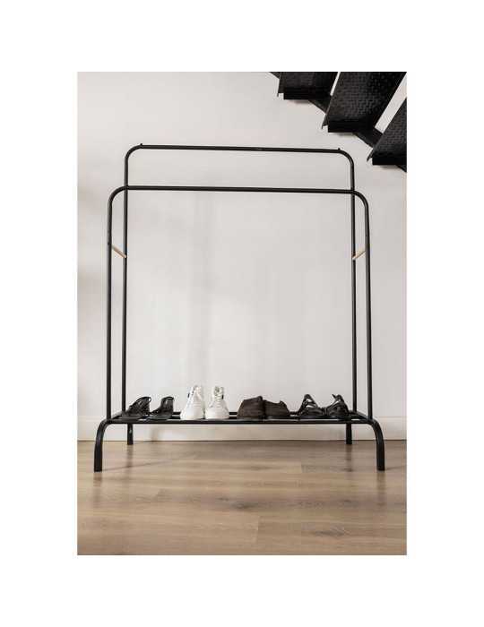 Perchero Burro Hangy Duo Negro Hasta 30 kg NEWLUX