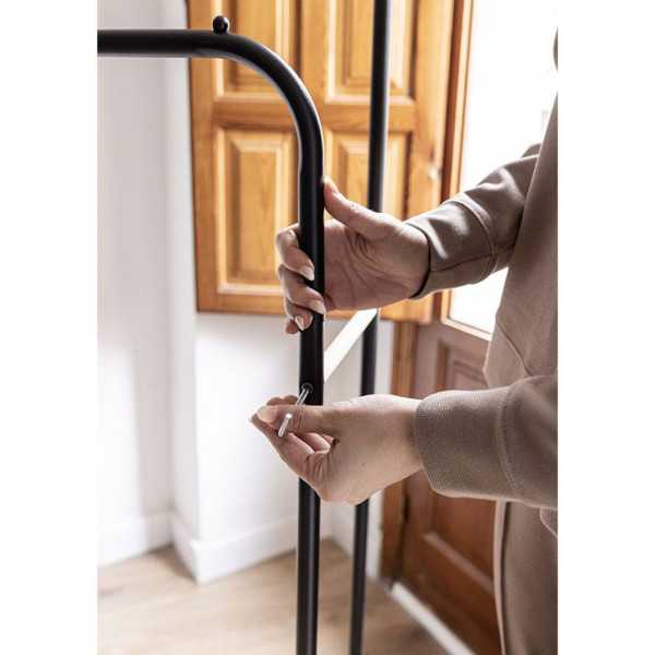 Perchero Burro Hangy Duo Negro Hasta 30 kg NEWLUX