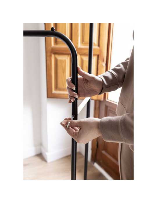 Perchero Burro Hangy Duo Negro Hasta 30 kg NEWLUX