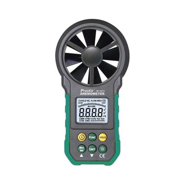 Anemómetro Digital para Medir Velocidad y Volumen del Aire PROSKIT