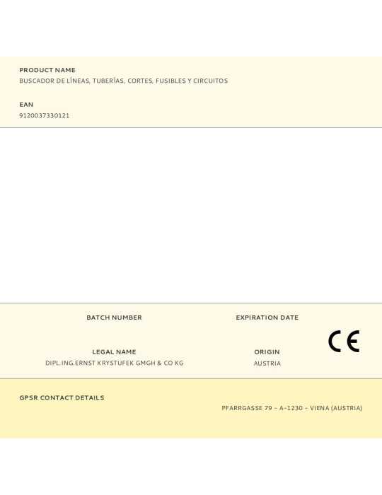 Buscador de Líneas, Tuberías, Cortes, Fusibles y Circuitos PANCONTROL