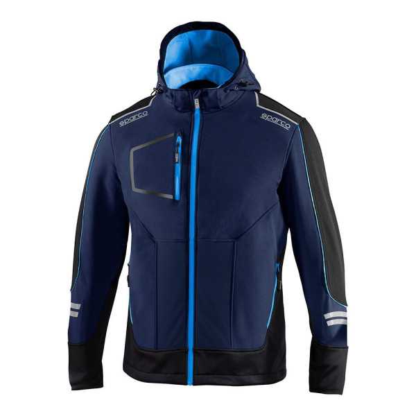 Chaqueta Soft-Shell Tech Técnica, Azul Marino/Azul, York,, T1 - S SPARCO