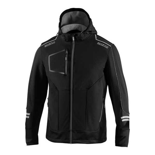 Chaqueta Soft-Shell Tech Técnica, Negra/Gris, York, T1 - S SPARCO