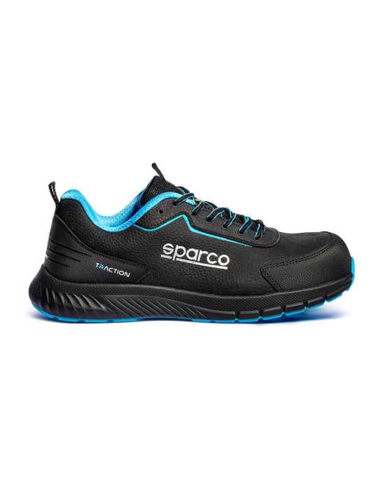 Zapato Deportivo de Seguridad Traction Nubuck Takuma, Esd S3S Sr Fo Hro SC, Talla 45 SPARCO