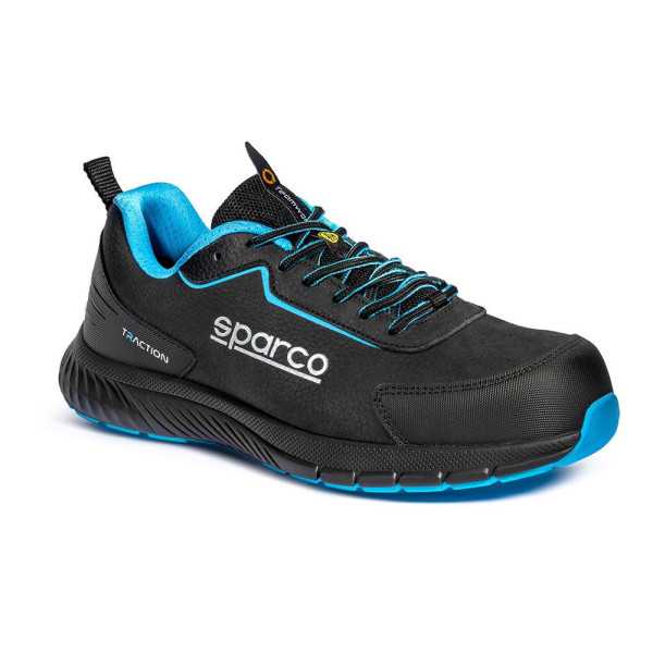 Zapato Deportivo de Seguridad Traction Nubuck Takuma, Esd S3S Sr Fo Hro SC, Talla 46 SPARCO