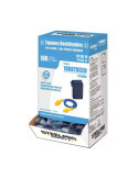Tapones Auditivos Fit Basic Reutilizables de TPR con Cordón, Caja 100 uds STEELPRO