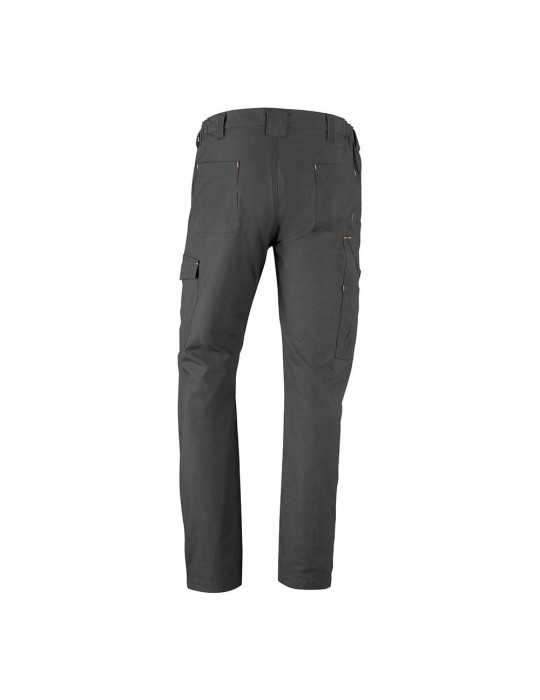 Pantalón Multibolsillo Elástico Road Gris, Talla M JUBA