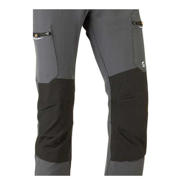 Pantalón Multibolsillo Elástico Dynamic Gris, Talla L JUBA