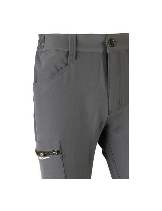 Pantalón Multibolsillo Elástico Dynamic Gris, Talla XL JUBA