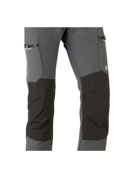 Pantalón Multibolsillo Elástico Dynamic Gris, Talla XXL JUBA