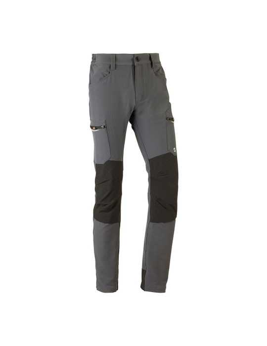 Pantalón Multibolsillo Elástico Dynamic Gris, Talla 3XL JUBA