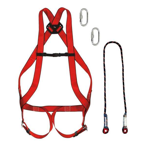 Kit Arnés Anticaídas 10 Basic, 1 Punto de Anclaje, Cuerda Ø11 mm, Conector MOD30 CLIMAX