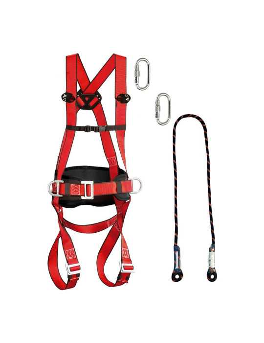 Kit Arnés Maxipro, 2 Puntos de Anclaje, Amarre 1,5 m, 2 Conectores CLIMAX30 CLIMAX
