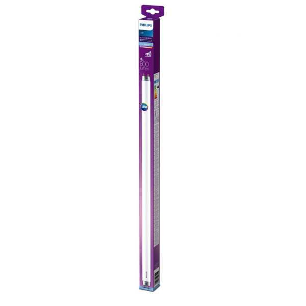 Lote de 4 Unidades Tubo LED T8 8 W 800 lm G13 6500 K Luz Fria Ø2,78 x 60 cm PHILIPS