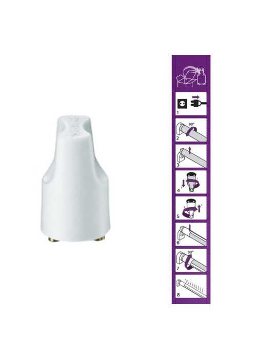 Lote de 4 Unidades Tubo LED T8 8 W 800 lm G13 6500 K Luz Fria Ø2,78 x 60 cm PHILIPS