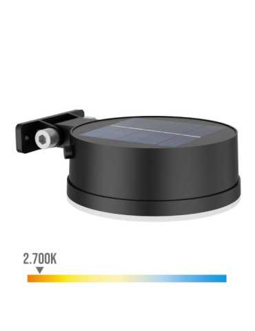 Aplique Solar Redondo, IP 44 1,5W, 200Im 2700K, Luz Cálida, Medidas: 11,2x4,6x14,1cm. PHILIPS
