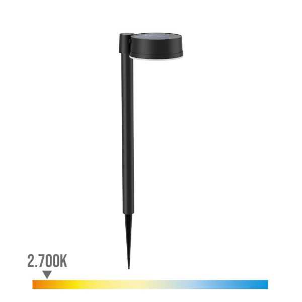 Estaca Solar Redondo, IP 44 1,5W, 200Im 2700K, Luz Cálida, Medidas: 11,2 x 14,2 x 54 cm PHILIPS
