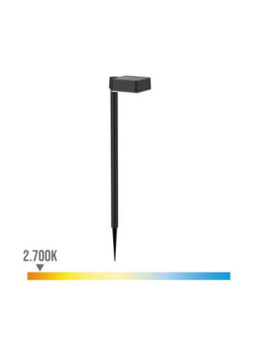 Estaca Solar Cuadrado, IP 44 1,5W, 200Im 2700K, Luz Cálida, Medidas: 10,5 x 13,5 x 54cm PHILIPS